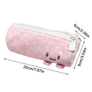 Bút Chì RISEDOT, Túi Đựng Bút Cuộn Khăn Hồng Dung Tích Lớn, INS Soft Touch Di Động Văn Phòng Phẩm Tổ Chức Đồ Dùng Học Tập