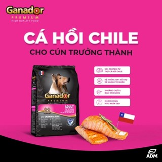 [Bao xá 10kg] - Thức ăn hạt cho chó Ganador - 6 vị