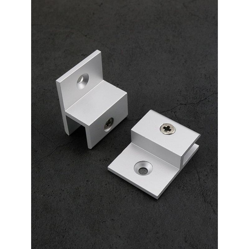 Hợp Kim Nhôm Hình Chữ h Cố Định Kẹp Gương Kính Bảng Giá Đỡ Acrylic Laminate Phân Vùng Giá Đỡ 1YNE