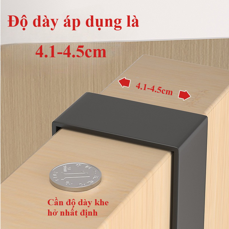 Thanh Móc Treo Sau Cửa Không Khoan Đục,giá treo áo khoác,nhôm cao cấp chống gỉ, tiết kiệm không gian