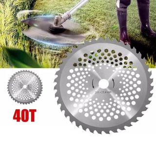 255mm 40T lưỡi máy phát cỏ, Lưỡi Cắt Cỏ Tròn, Đĩa căt cỏ Hợp Kim Siêu Sắc, lưỡi cắt cỏ-MT150