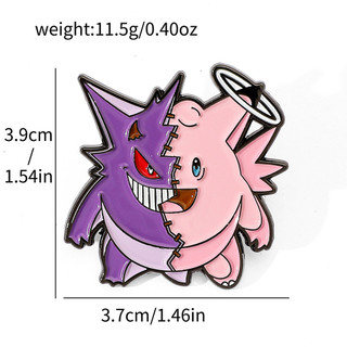 1 Cây Gen Dễ Thương‌‌ Mũm mĩm Cậu Bé Quỷ Nhỏ Thiên Thần Thần Kim Loại Thổ Cẩm Pokemon Hợp Kim Huy Hiệu
