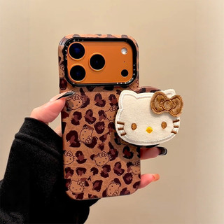 Da Báo Nơ Thêu Mèo Từ Giá Đỡ Điện Thoại Di Động Cho iPhone17 16 15 14 13 Pro Max Chống Sốc Bảo Vệ Camera Chống Rơi Ốp Lưng Cứng
