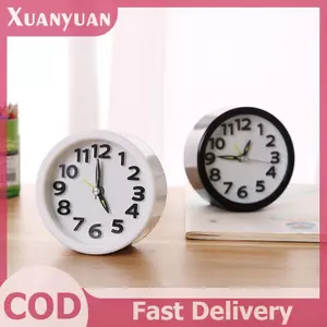 Đồng hồ báo thức tròn hình vuông XUAN Đồng hồ báo thức bàn im lặng nhỏ Đồng hồ thức dậy chạy bằng pin Đồng hồ báo thức di động VN