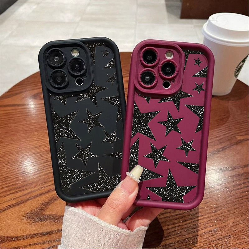 Ốp Lưng Điện Thoại Samsung Galaxy M15 M16 F06 M20 M23 M30S M51 M31 M54 A70 A01 Mềm Mại Dễ Thương Y2k Ngôi Sao Silicon