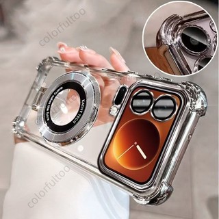 Vỏ Mềm Cho Xiaomi 17 Pro Max 17ProMax Mi17 Xiaomi17Pro 5G 2025 Ốp Chống Sốc Thạch Trong Suốt Có Giá Đỡ Từ Tính Dày Túi Khí Ốp Lưng Điện Thoại