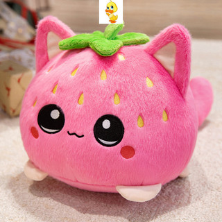 PLUS✨Hàng✨Đồ Chơi Dâu Mèo Dễ Thương, Mặt Dây Chuyền Kitty Vui Nhộn Kèm Búp Bê, Quà Tặng Bạn Gái, Trẻ Em, Giáng Sinh, COD