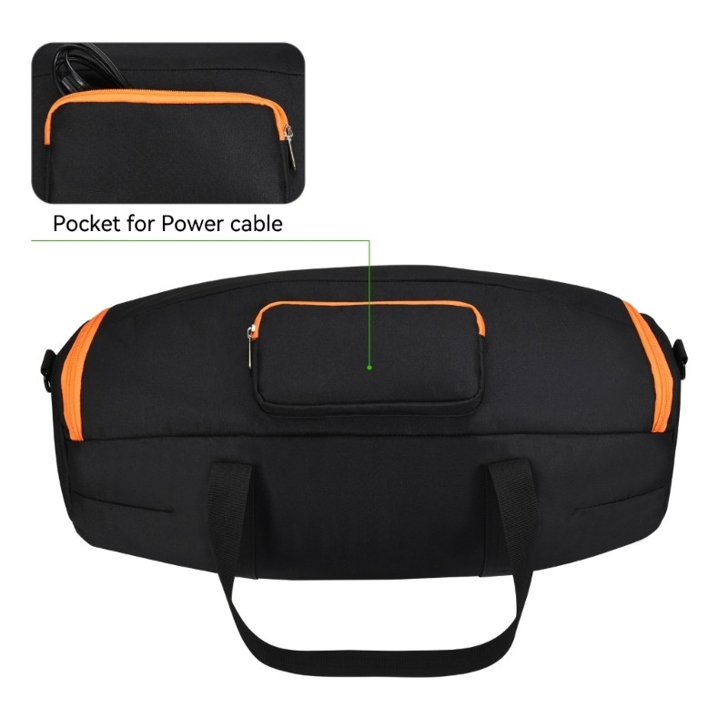 Char Túi đựng hấp thụ sốc cho hệ thống âm thanh Boombox 4 Polyester nhẹ và đóng có khóa kéo an toàn