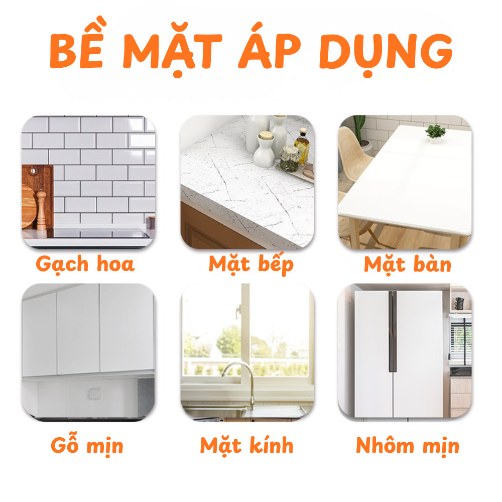 Decal Giấy Dán Tường Bếp Chống Dầu Mỡ Dán Bếp Trang Trí Nhà Cửa, Chống Thấm – Chống Bẩn – Dễ Lau