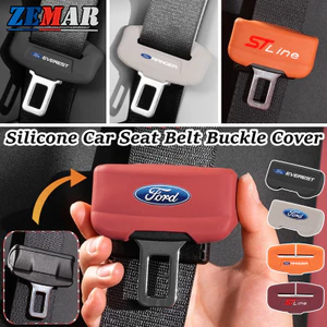 Xe Ford Dây An Toàn Khóa Bảo Vệ Bao Silicon Đai An Toàn Khóa Chống Trượt Chống Nti Xước Bao Dành Cho Ford Ranger EcoSport Everest Raptor Territory Fiesta Focus Bronco Mustang Escape Explorer Edge Taurus Fusion Mondeo