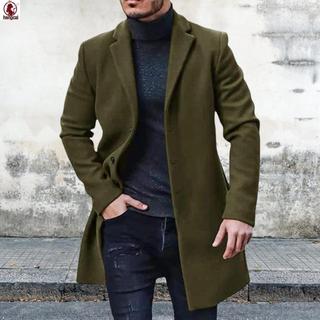 Mùa Đông - Áo Khoác Nam Slim Fit Cổ Len Pha Trộn, Thích Hợp Công Sở