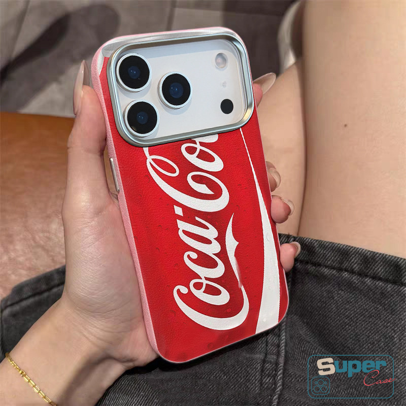 Ốp Lưng Tương Thích Cho iPhone 16 11 13 15 12 14 Pro Max 15 13 12 14 16 Pro XR X XS Max Thời Trang Thoáng Mát Cola Có Ga Uống Da Họa Tiết