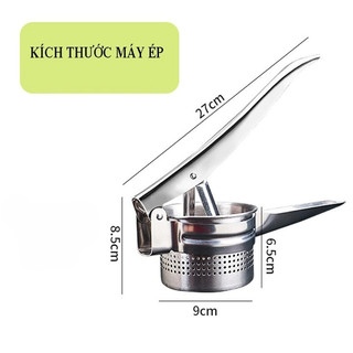 Máy ép rau củ inox cầm tay - Kích thước 27x9.2cm, phù hợp ép đa dạng hoa quả và rau củ