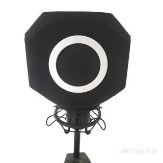 JOJO Micrô Kính chắn gió Tấm chắn bọt biển thấm hút tiếng ồn Thiết lập dễ dàng để ghi âm tại nhà và phát sóng trực tiếp