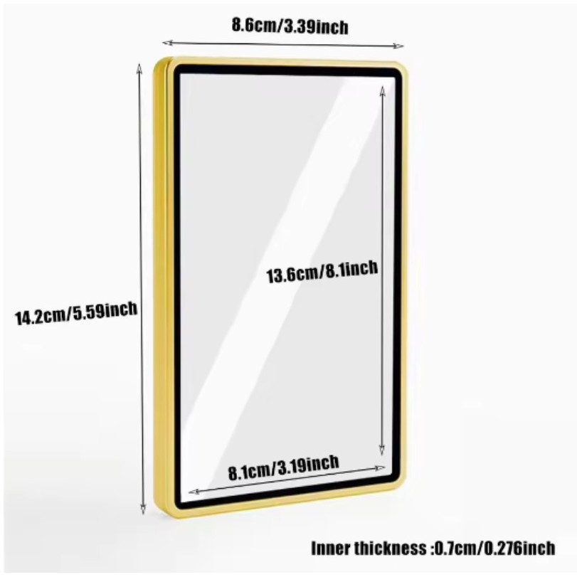 Màu Gradient Hợp kim nhôm Thẻ được phân loại Hộp bảo vệ cho PSA / CGC Tấm Thẻ giao dịch Hộp bảo vệ hợp kim nhôm Kính hai mặt 35PT PSA / CGC Hộp Bảo vệ tia cực tím trong suốt
