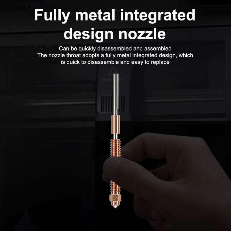 QIUWU Dành Cho Đầu Phun Creality K2 Plus Bộ Vòi Phun Nhanh Bằng Thép Cứng In Hoa Cao Cấp Bằng Kim Loại Cho Máy In 3D Creality.