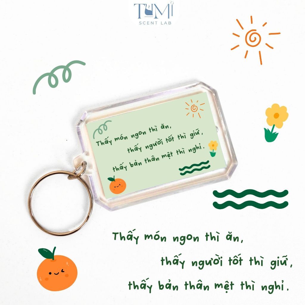 Móc Khoá Thông Điệp Nhắn Gửi Dễ Thương Tặng Bạn Bè, Người Yêu- Sango