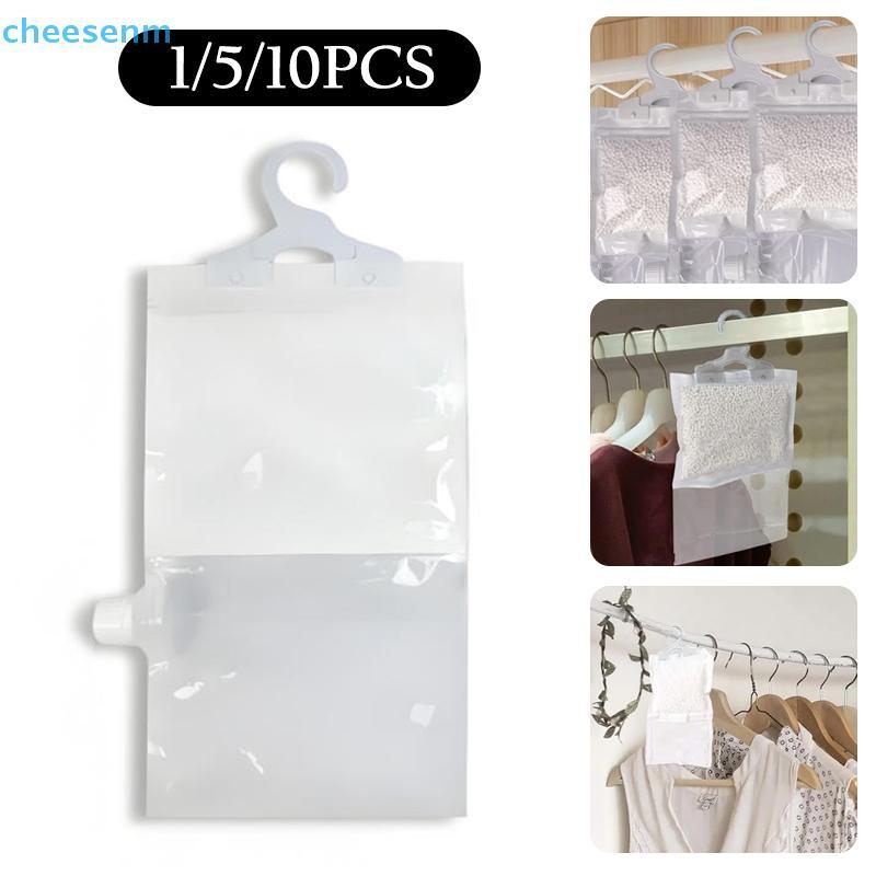 Cheenm 1-10 CÁI Túi hấp thụ độ ẩm có thể tái sử dụng Túi rỗng có móc Túi hút ẩm cho tủ quần áo phòng, phòng tắm, tầng hầm VN