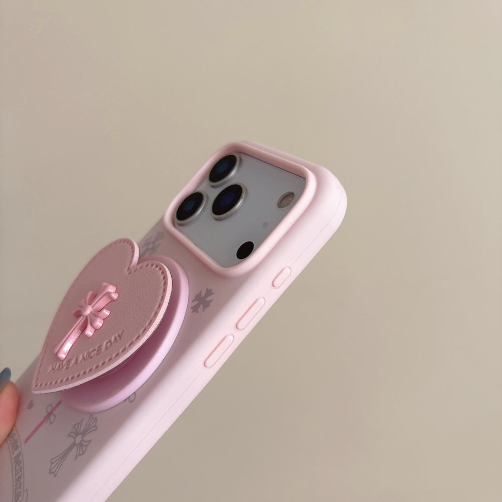 Ốp lưng TPU Tương thích với iPhone 13 14 14Pro 14ProMax 15 15Pro 15ProMax 16 16Pro 16ProMax 17 17Pro 17ProMax Vỏ nam châm họa tiết màu hồng