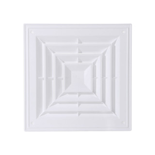 Lưới tản nhiệt thông hơi COZYNEST, có nắp thông gió màu trắng, nhựa vuông hoạt động im lặng Lỗ thông hơi làm mát phòng tắm