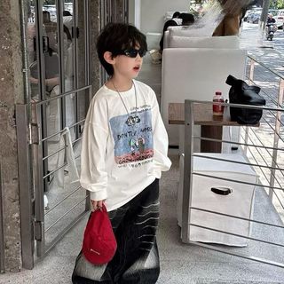 [DOU DOU KID] DT33 Áo Thun Dài Tay 14-46kg,Chất Thun Mềm Mại Chính Phẩm