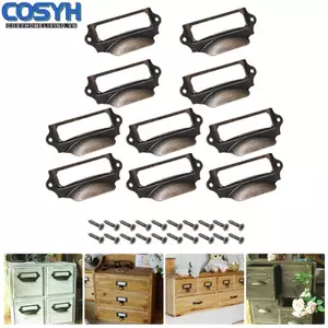 <cosyh>Pull Handle Drawer File Frame Gift Box Cupboard Iron Jewelry Box Retro