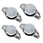 Yoo 3 Cái 40 70 85 125°C Hộ gia đình KSD301 250V 10A Bình giữ nhiệt NC thường đóng