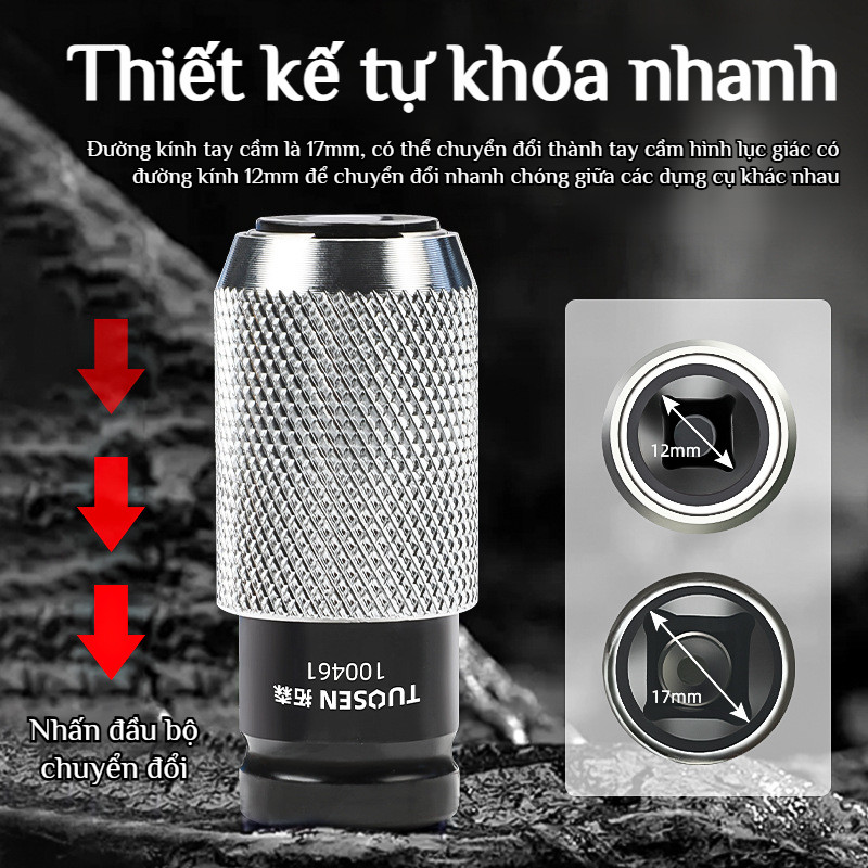 🔥Bộ chuyển đổi cờ lê điện/mũi khoan tác động/mũi khoan giao diện chuôi vuông/chuôi tròn