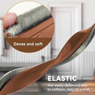 FEIYING Nút chặn dự thảo cửa FEIYING, Con dấu cửa bàn chải tự dính PVC, Thiết kế bàn chải chuyên nghiệp Phòng chống côn trùng cách âm Quét cửa phòng khách