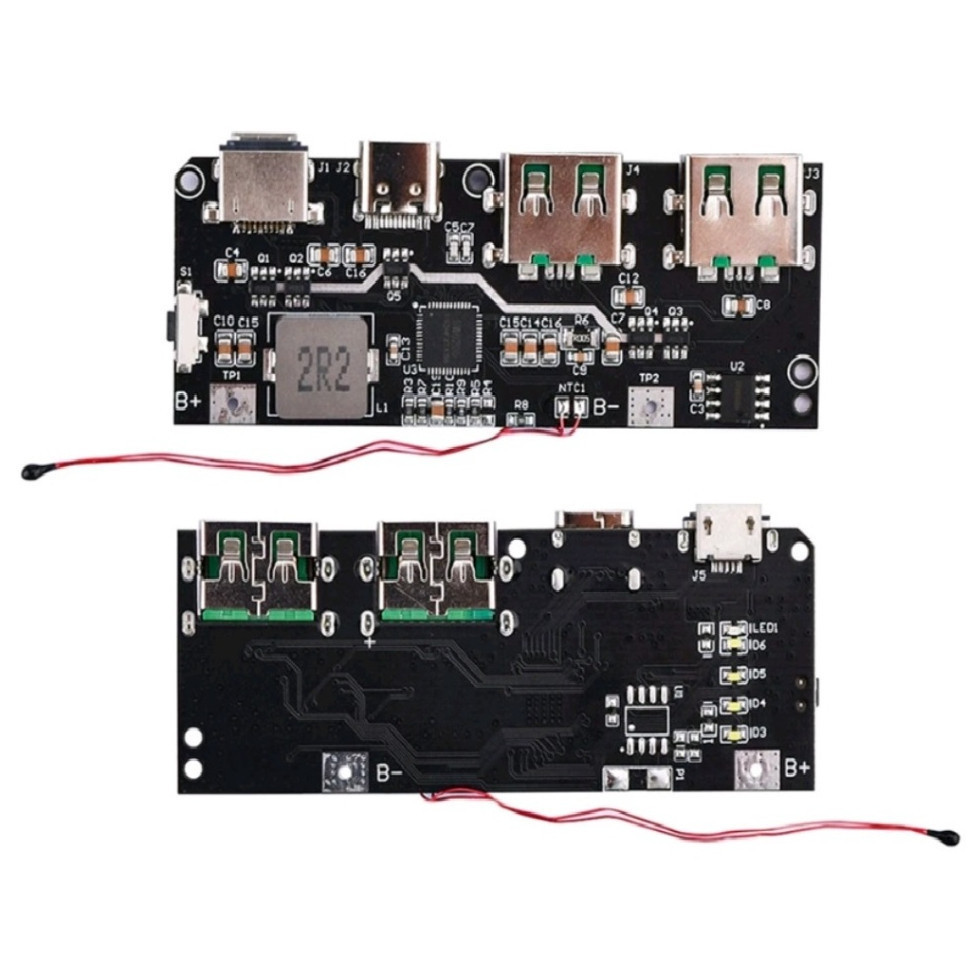 【COD】Bộ mạch sạc nhanh hai chiều 22.5W tương thích QC4.0 QC3.0 cho pin 18650 và Li-Po 3.7V với hệ thống bảo vệ toàn diện