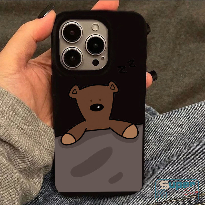 Ốp Lưng Tương Thích Cho IPhone 15 13 11 16 17 14 12 Pro Max Air 13 12 16 15 14 17 Pro 7 8 16 15 14 6s Plus XR XS Max SE 2020 Hoạt Hình Thời Trang Dễ Thương Mr Bìa mềm hình chú ếch gấu đậu