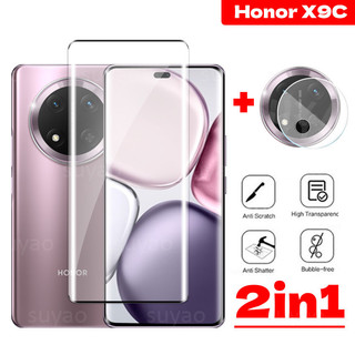 Dành Cho Honor X9C X9D X7D X8C X6C X7C Ống Kính Điện Thoại Full Trong Suốt Cường Lực HD Xem Phim Camera HonorX9C X9B X9A A B Kính Bảo Vệ Chống Trầy Xước 9H Màn Hình Cong Độ Cứng