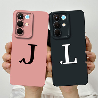 Dành Cho Realme 15X Chữ Cái Ban Đầu Dễ Thương Silicon Mềm TPU Realme15X C85 5G RMX5250 RMX5253 Vỏ Điện Thoại Bảo Vệ Ống Kính Chống Sốc