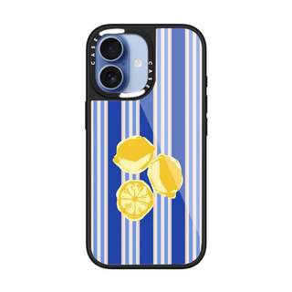 CASECASE X Vỏ sọc chanh Chống trầy xước Vỏ kính hút từ tính cho IPhone 17 Air 16 15 14 Pro Max Plus Ốp lưng cứng có hộp khắc logo