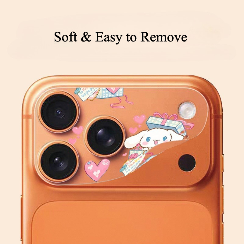[2 Cái] In Sanrio Miếng Dán Giấy Máy Ảnh Trong Suốt Mềm Mỏng Cho iPhone 17 Pro / 17 Pro Max Trang Trí Camera Phim Chống Mài Mòn Chống Trầy Xước Bảo Vệ Camera