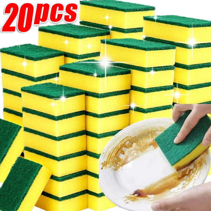 6 / 12 / 20 Cái Spong rửa chén nhà bếp / Khăn lau hai mặt
