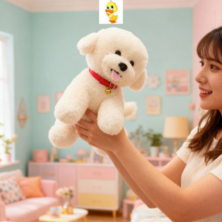 Thêm✨Hàng có sẵn✨Nằm Nhỏ Bichon Sang Trọng Đồ Chơi Chó Con Dễ Thương Búp Bê Sang Trọng Trẻ Em Đi Kèm Búp Bê Sang Trọng Quà Tặng Bạn Gái Quà Tặng Trẻ Em Quà Tặng Giáng Sinh Sang Trọng Quà Tặng COD