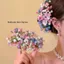 Mũ Đội Đầu Tóc NKSFX Kẹp Tóc, Handmade Nhiều Màu Bầu Trời Đầy Sao Mô Phỏng Hoa, Chất Liệu Hỗn Hợp DIY Hoa Cô Dâu Kẹp Tóc Phụ Kiện Tóc Dự Tiệc