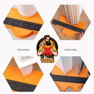 【vạn】Thước Sao Chép Hình Viền Đa Năng 250mm – Dụng Cụ Đo Góc, Mẫu Hình Uốn Lượn Có Khóa Cố Định