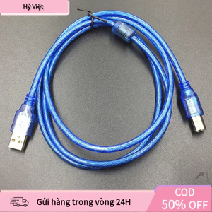 【Hỷ】Cáp Máy In USB Có Cục Chống Nhiễu, Chiều Dài 1,5M - 3M, Đảm Bảo Tín Hiệu Truyền Dẫn Ổn Định, Chất Lượng Cao Cho PC,
