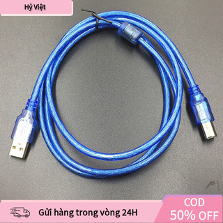 【Hỷ】Cáp Máy In USB Có Cục Chống Nhiễu, Chiều Dài 1,5M - 3M, Đảm Bảo Tín Hiệu Truyền Dẫn Ổn Định, Chất Lượng Cao Cho PC,