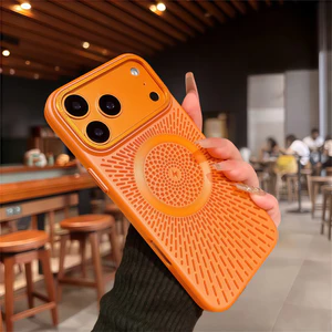 Ốp điện thoại từ tính tản nhiệt chất lượng cao cho iPhone 17 Pro Max 12 13 14 15 16 pro max 15 16 plus Bảo vệ ống kính chống rơi Vỏ cứng Vỏ điện thoại