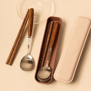 Set Thìa Dĩa Đũa Kèm Hộp , Đũa Cơm Văn Phòng Pích Ních Bỏ Túi Tiện Dụng