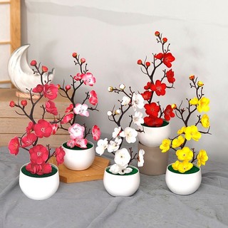 Hoa Mai Giả Đào Cây Cảnh Bonsai Trang Trí Tết Để Bàn May Mắn Quà Tặng Tân Gia Chậu Nhỏ Lụa Cao Cấp Như Thật Decor Phòng Khách Văn Phòng Làm Việc Mẫu Mới Đẹp Lung Linh Đạo Cụ Chụp Ảnh Sự Kiện Lễ Hội Cưới Hỏi Sang Trọng Nội Thất Nhựa