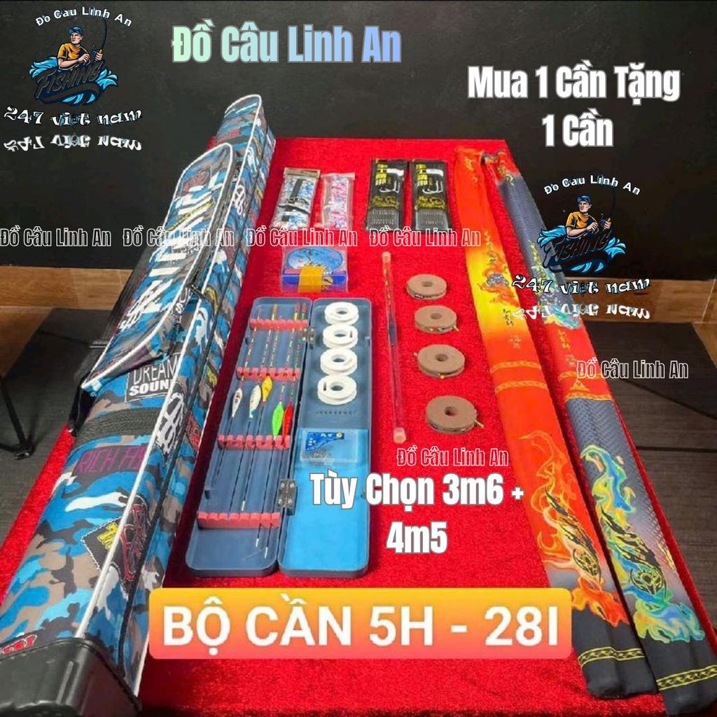 Mua 1 Tặng 1 - Bộ 2 cần câu 5H Size Tùy Chọn, Toàn Bộ Như Ảnh Cho Anh ...