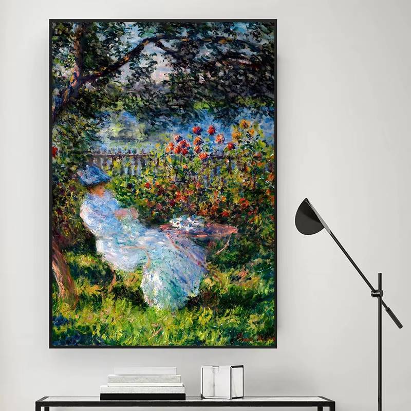 Vintage Claude Monet Waterlily Pond Thiên Nhiên Phong Cảnh Poster In Canvas Tranh Treo Tường Nghệ Thuật Cho Phòng Khách Trang Trí Nhà Cuadros