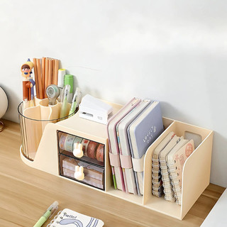 Kệ Sách Để Bàn 3 Trong 1 Chia Ngăn Lux Home, Kệ Đựng Bút Sổ Đồ Dùng Học Tập Siêu Tiện Lợi