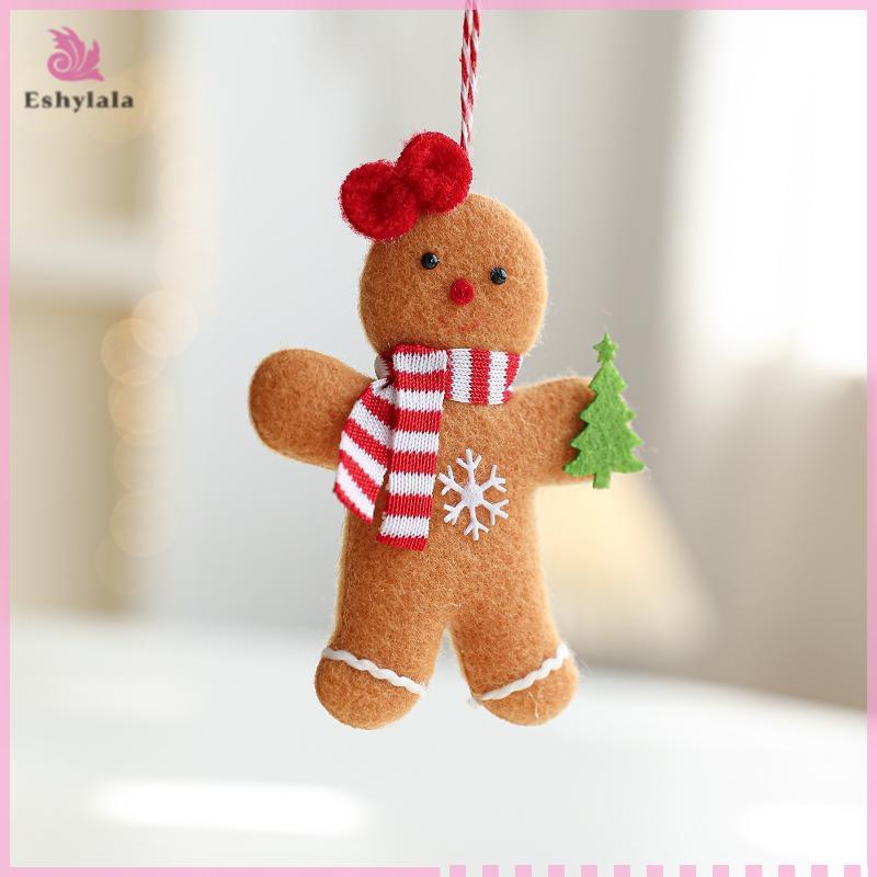 1 / 3 / 6 Chiếc Giáng Sinh Fuzzy Bánh Gừng Người Búp Bê Xmas Cây Mặt Dây Năm Mới Trẻ Em Quà Tặng Đồ Trang Trí Đồ Trang Trí Giáng Sinh Cho Gia Đình [MỚI]