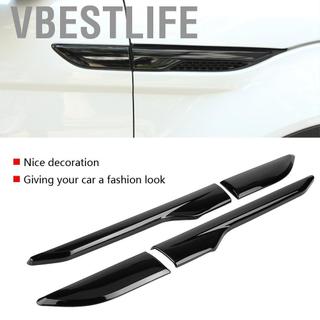 VBESTLIFE KIMISS 4 Cái Xe ABS Side Air Vent Outlet Cover Trim cho Evoque 2012-2018 (Màu đen)
