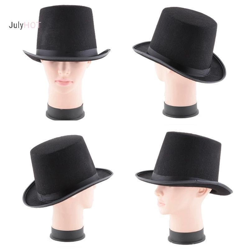 JULYHOT Quý Ông Mad Hat Halloween Trang Phục Dự Tiệc Cảm Thấy Ảo Thuật Gia Mũ Xi Lanh Mũ Dành Cho Nữ Massivedeals